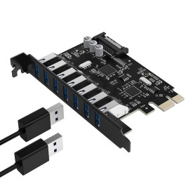 PCIe карта Orico PCI-E card 7 x USB3.0 port 5Gbps - PVU3-7U-V1