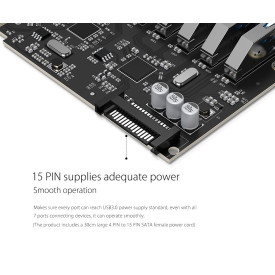 PCIe карта Orico PCI-E card 7 x USB3.0 port 5Gbps - PVU3-7U-V1