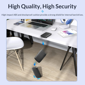 Външна кутия за диск Orico Storage - Case - 2.5 inch USB-C - 2020C3-V1-BK
