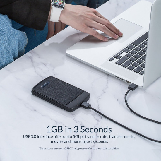 Външна кутия за диск Orico Storage - Case - 2.5 inch USB3.0 - 2020U3-BK