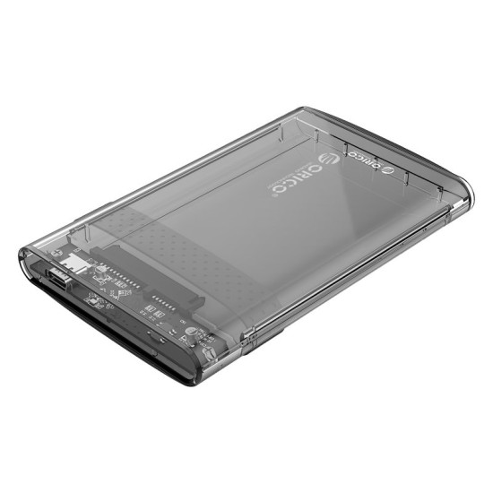 Външна кутия за диск Orico Storage - Case - 2.5 inch 10Gbps Type-C Transparent - 2139C3-G2-CR-BP