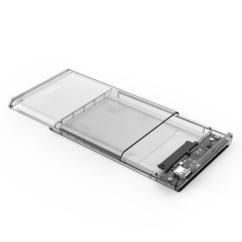 Външна кутия за диск Orico Storage - Case - 2.5 inch 10Gbps Type-C Transparent - 2139C3-G2-CR-BP