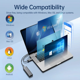 Външна кутия за диск Orico Storage - Case - M.2 NVMe M-key 10 Gbps, Aluminium - AM2C3-G2-GY