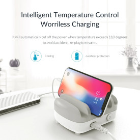 Зарядна станция Orico Charger Station, 220V, 5 x USB, 40W, Бяло, DUK-5P-EU-WH