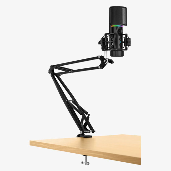Микрофон Streamplify Streaming Microphone + Mounting Arm RGB - MIC ARM - SPMC-MZ1C227.11