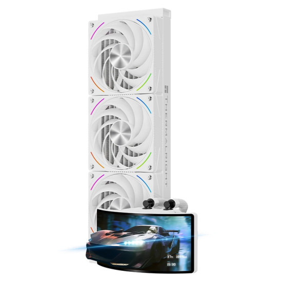 Водно охлаждане Thermalright Water Cooling Rainbow Vision 360 Turbo ARGB White - 6.67 inch Curve OLED Display