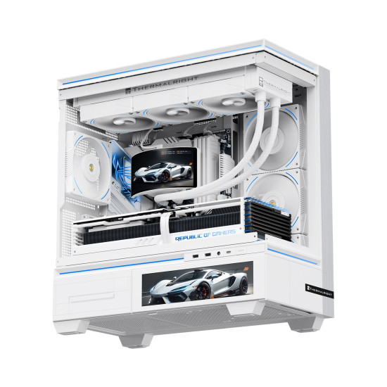 Водно охлаждане Thermalright Water Cooling Rainbow Vision 360 Turbo ARGB White - 6.67 inch Curve OLED Display