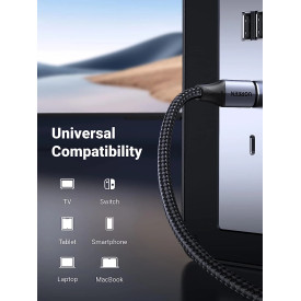 Ugreen кабел USB3.1 Type-C Gen2 M/M US355, 10Gbps, 100W, 5A, 1m - 80150