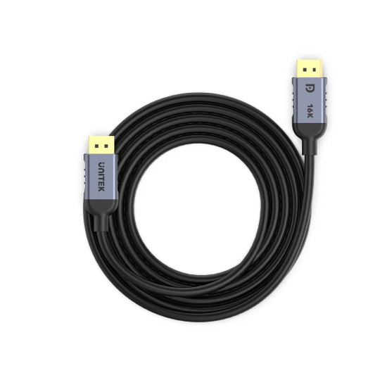 Display Port кабел Unitek Display Port 2.1 DP M / M, 8K@120Hz, черен, C1626GY-2M