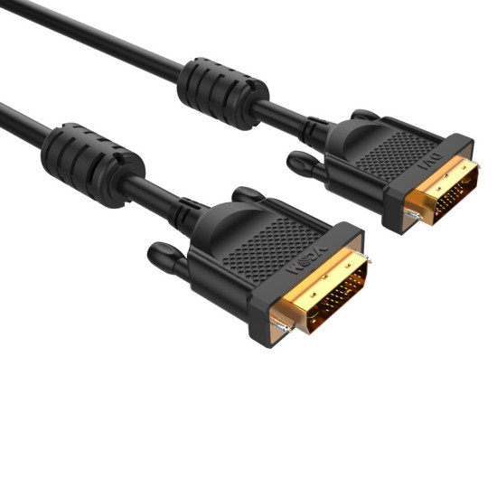 DVI кабел VCom DVI 24+1 Dual Link M / M +2 Ferrites - CG442GD-5m