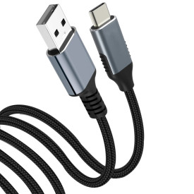USB кабел VCom USB 3.1 Micro type C / USB 2.0 AM Black - CU405M-1.8m