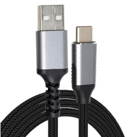 USB кабел VCom USB 3.1 Micro type C / USB 2.0 AM Black - CU405M-1.8m