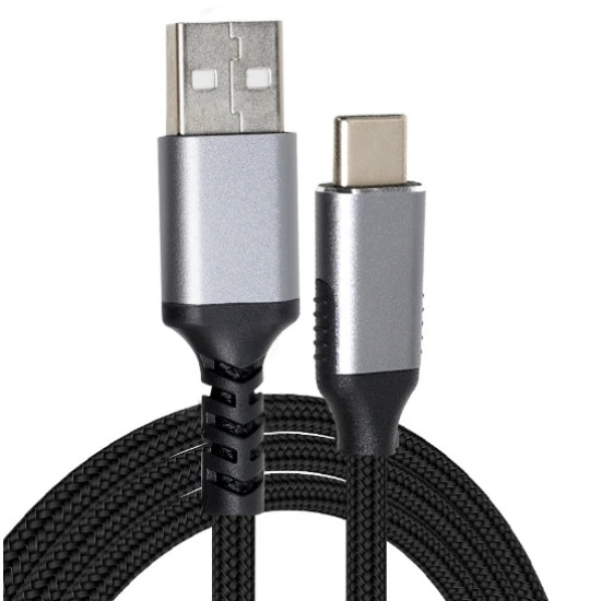 USB кабел VCom USB 3.1 Micro type C / USB 2.0 AM Black - CU405M-1.8m