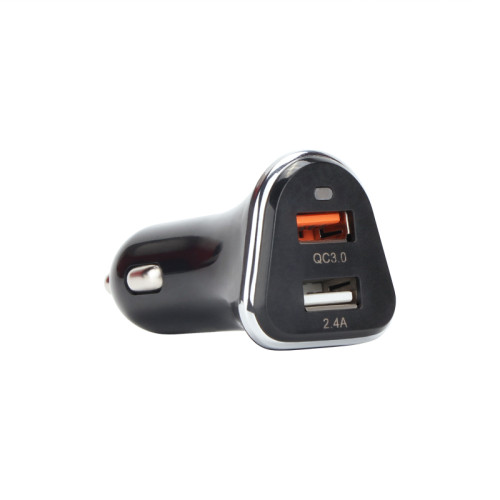 Зарядно VCom Charger Car - QC3.0 2xUSB 30W - M078