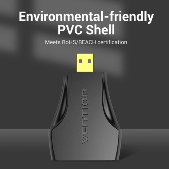 Адаптер Vention Micro HDMI M / HDMI F Black - AITB0