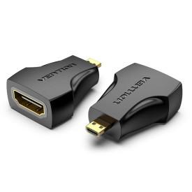 Адаптер Vention Micro HDMI M / HDMI F Black - AITB0