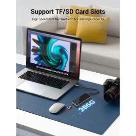 Докинг станция Vention Type-C Docking Station Power Distribution 3.0 87W - HDMI, Type-C x 1, USB3.0 x 2, USB 2.0 x 2, LAN, SD/TF, VGA - TFGHB
