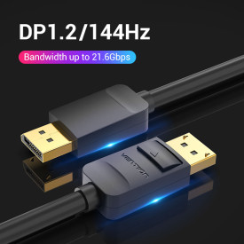 Display Port кабел Vention v1.2 DP M / M Black 4K 5M - HACBJ