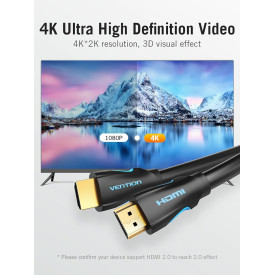 HDMI кабел Vention Cable HDMI 2.0 15.0m - 4K/60Hz Black - VAA-M02-B1500
