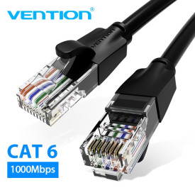 Мрежови кабел Vention LAN UTP Cat.6 Patch Cable - 1.5M Black - IBEBG