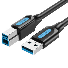 USB кабел Vention USB 3.0 AM / BM - 0.5M Black - COOBD