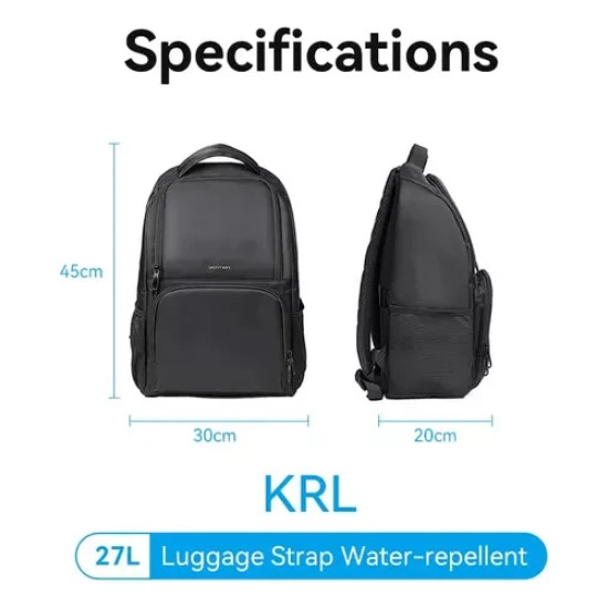 Раница за лаптоп Vention Laptop Backpack 15.6 инча, Waterproof - KRLB0