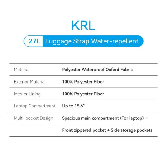 Раница за лаптоп Vention Laptop Backpack 15.6 инча, Waterproof - KRLB0