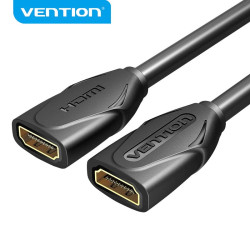 HDMI удължител Vention HDMI v2.0 extension Cable Female to Female 0.5M Black, Gold - AAXBD