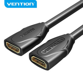 HDMI удължител Vention HDMI v2.0 extension Cable Female to Female 0.5M Black, Gold - AAXBD