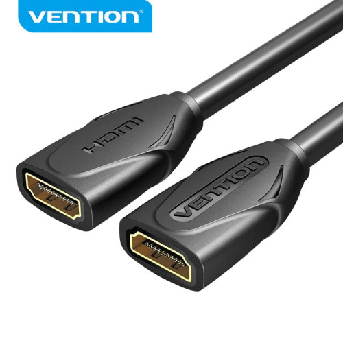 HDMI удължител Vention HDMI v2.0 extension Cable Female to Female 0.5M Black, Gold - AAXBD