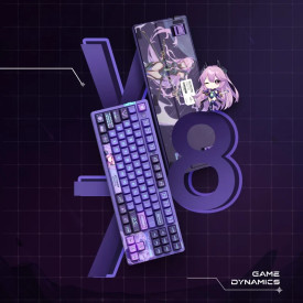 Безжична клавиатура VGN Wireless Gaming Mechanical Keyboard - V87 Caribbean Blue - Power Silver Switches [Linear]