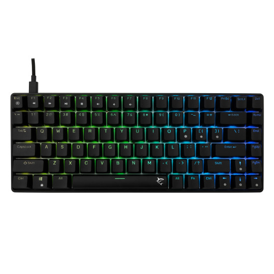 Клавиатура White Shark Gaming Mechanical Keyboard HAMACHI - YUSYA 5P Blue Switches (English US), Black
