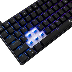 Клавиатура White Shark Gaming Mechanical Keyboard HAMACHI - YUSYA 5P Blue Switches (English US), Black