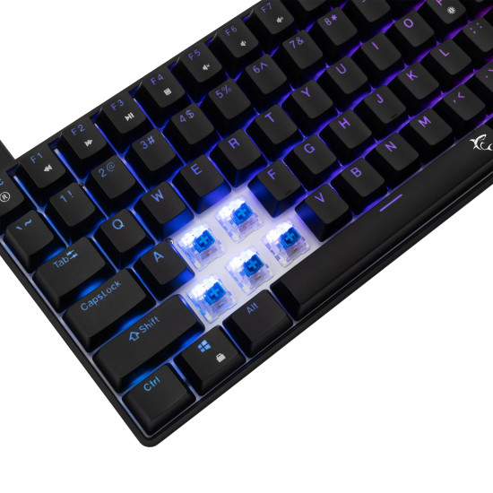 Клавиатура White Shark Gaming Mechanical Keyboard HAMACHI - YUSYA 5P Blue Switches (English US), Black