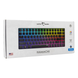 Клавиатура White Shark Gaming Mechanical Keyboard HAMACHI - YUSYA 5P Blue Switches (English US), Black