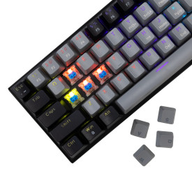 Клавиатура White Shark Gaming Mechanical Keyboard WAKIZASHI 2 - Blue Switches (English US), Gray, Black