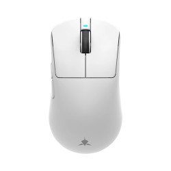 Безжична мишка White Shark Wireless Gaming Mouse BORS - 12000dpi, 1000Hz, Bluetooth, White