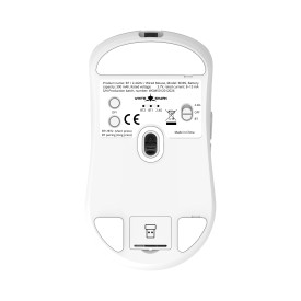 Безжична мишка White Shark Wireless Gaming Mouse BORS - 12000dpi, 1000Hz, Bluetooth, White