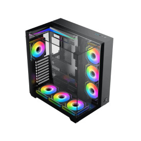 Кутия за компютър Xigmatek Case ATX - Aqua V (H23A) - 7 ARGB Fans