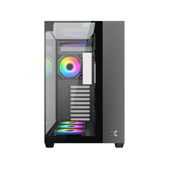 Кутия за компютър Xigmatek Case ATX - Aqua V (H23A) - 7 ARGB Fans