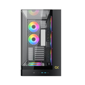 Кутия за компютър Xigmatek Case E-ATX - PANO II - 8 ARGB Fans