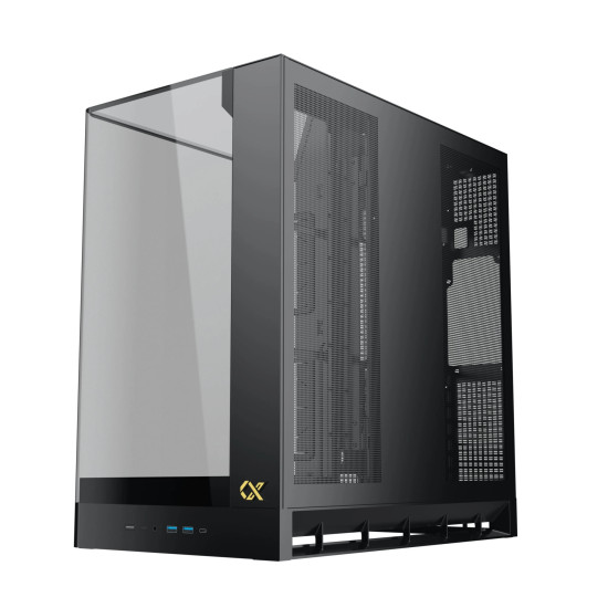 Кутия за компютър Xigmatek Case E-ATX - PANO II - 8 ARGB Fans