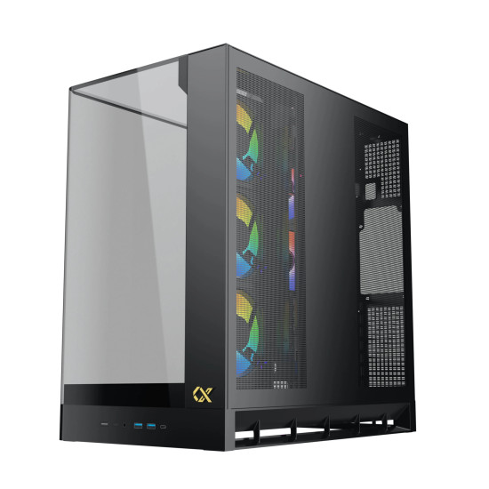 Кутия за компютър Xigmatek Case E-ATX - PANO II - 8 ARGB Fans
