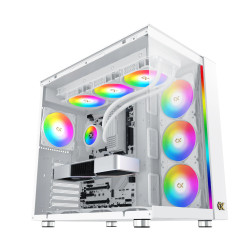 Кутия за компютър Xigmatek AQUA ULTRA AIR Arctic - 7 ARGB Fans, White