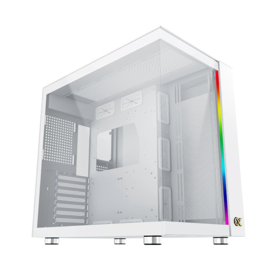 Кутия за компютър Xigmatek AQUA ULTRA AIR Arctic - 7 ARGB Fans, White