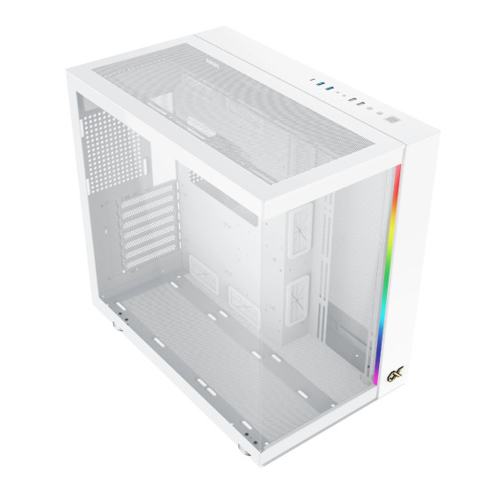 Кутия за компютър Xigmatek AQUA ULTRA AIR Arctic - 7 ARGB Fans, White