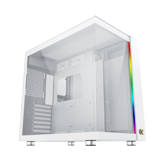 Кутия за компютър Xigmatek AQUA ULTRA AIR Arctic - 7 ARGB Fans, White