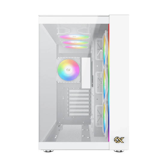 Кутия за компютър Xigmatek AQUA ULTRA AIR Arctic - 7 ARGB Fans, White