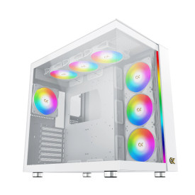 Кутия за компютър Xigmatek AQUA ULTRA AIR Arctic - 7 ARGB Fans, White