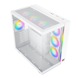 Кутия за компютър Xigmatek AQUA ULTRA AIR Arctic - 7 ARGB Fans, White